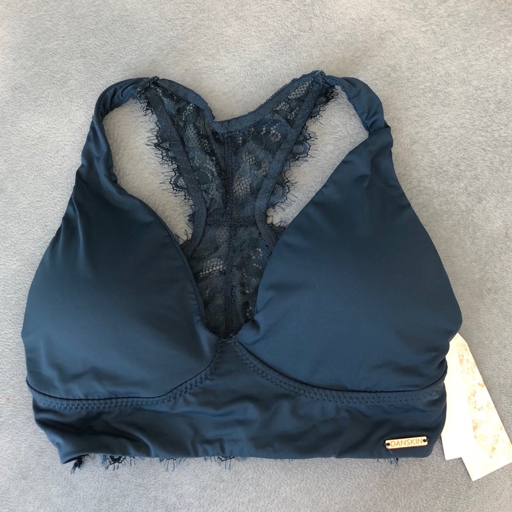 Danskin Racerback Bralette Small Blue